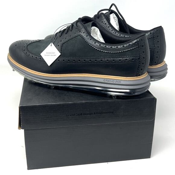 Cole Haan Original Grand Tour Oxford Golf Shoes Mens Size 10.5 Wing Tips C36154 main image 5